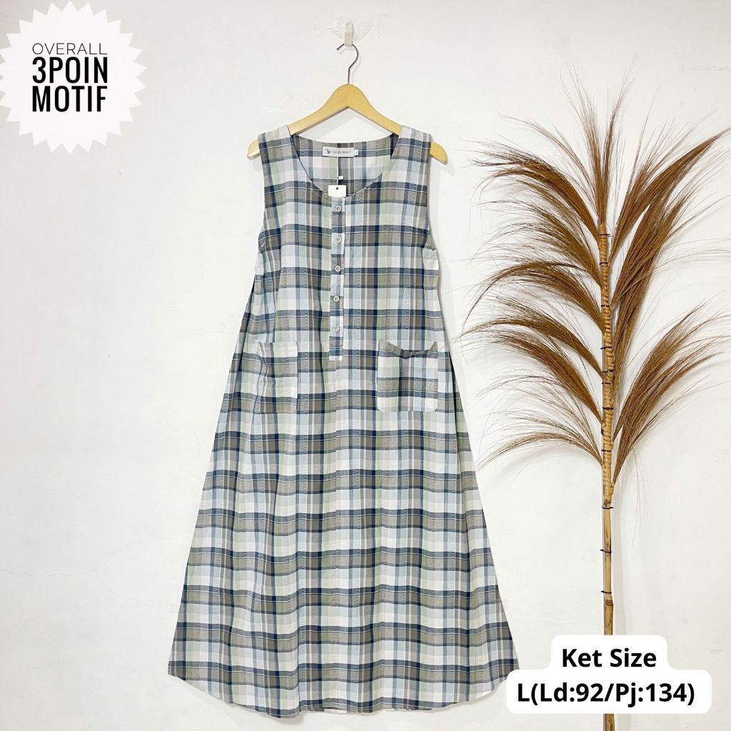 OVERAL DEWASA MOTIF 3 POINT ORIGINAL