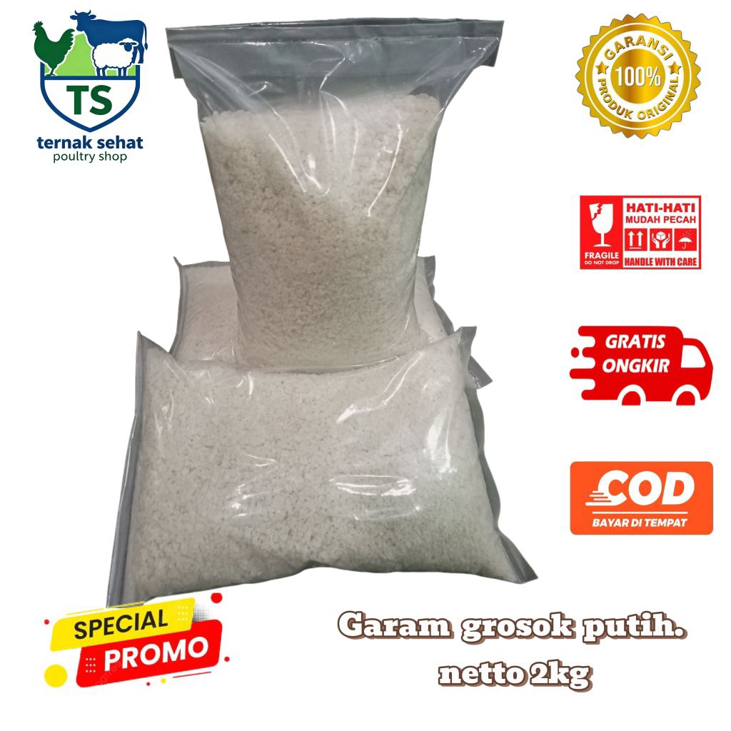 GARAM TERNAK MADURA Super, Kemasan 2 KG Untuk comboran Sapi/ Kambing bisa juga untuk ikan