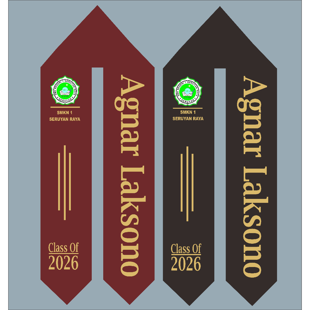 Selempang Leher Perpisahan Wisuda Bludru