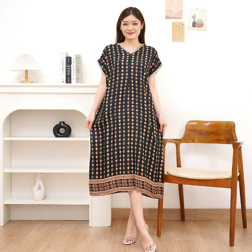 Daster Rayon jumbo busui kekinian ld 110 - 130