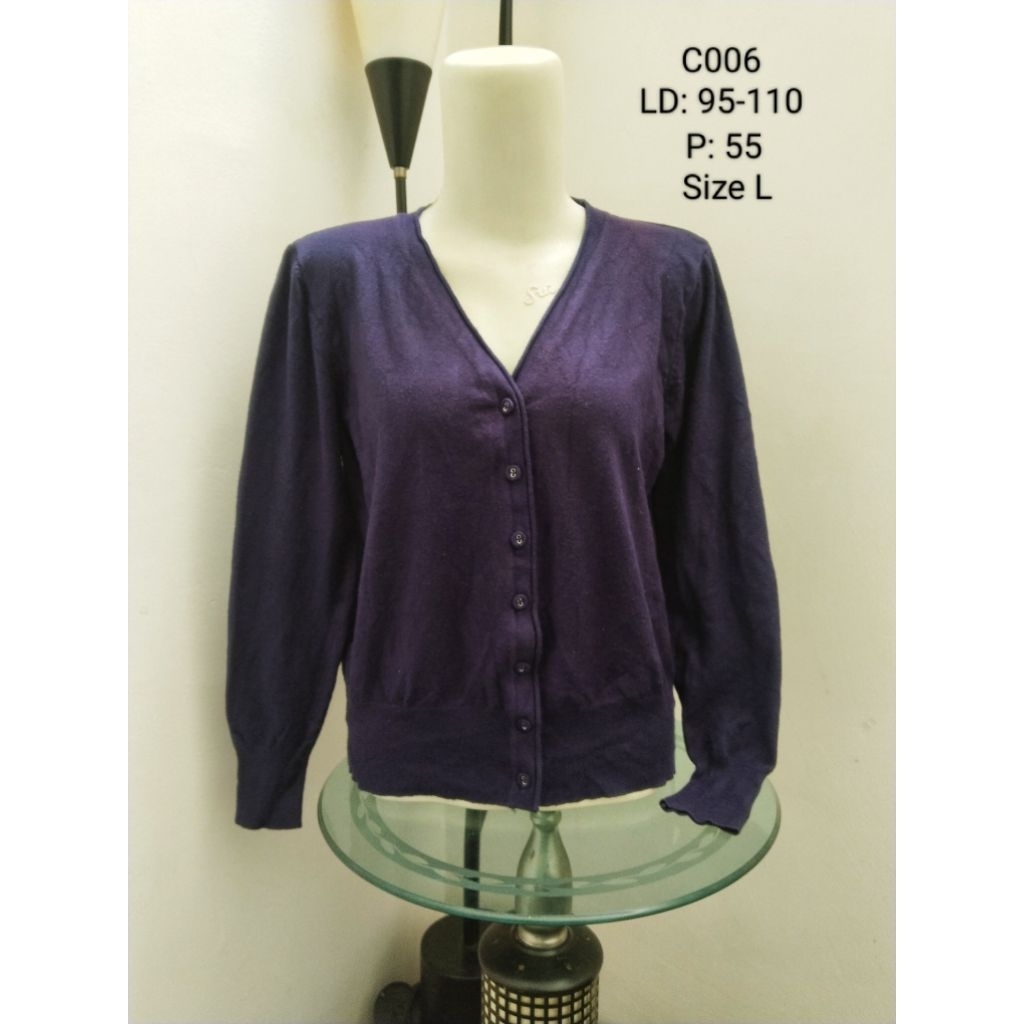 Cardigan Rajut/Knit Branded Preloved