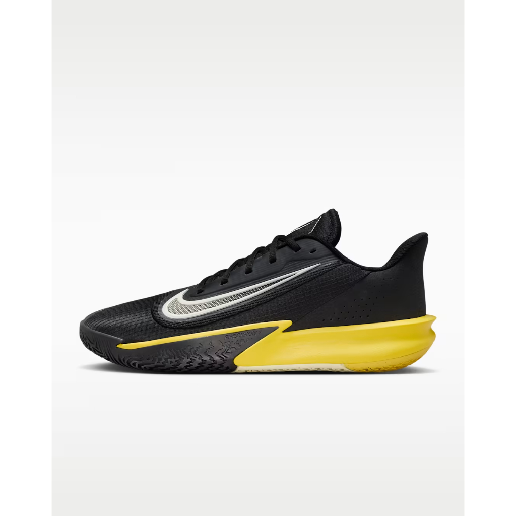 Sepatu Basket Nike precision VII hitam kuning