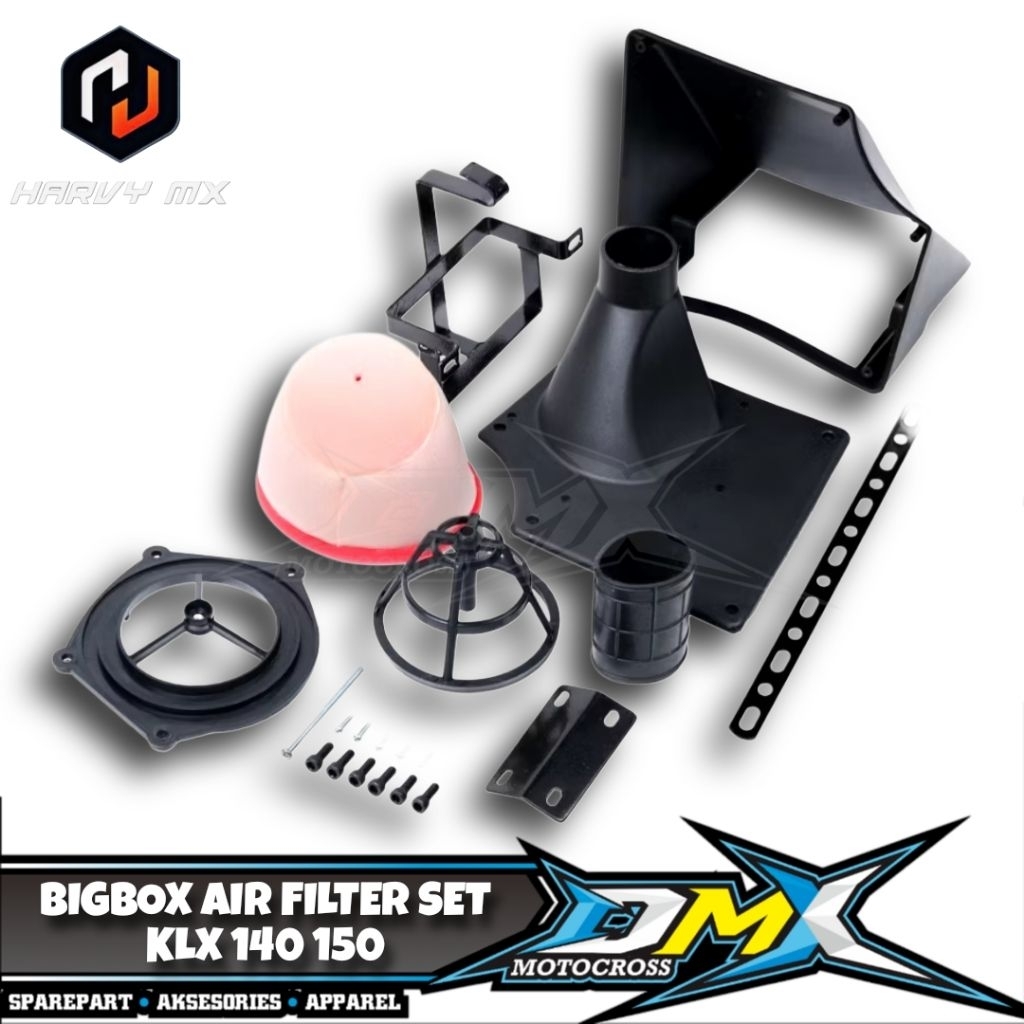 BIGBOX AIR FILTER BOX FILTER UDARA BORE UP KLX 150 (BONUS FLAP FENDER MONOSHOCK)