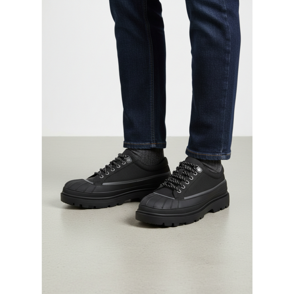 Sepatu Zara Rubber Effect Sneakers Original