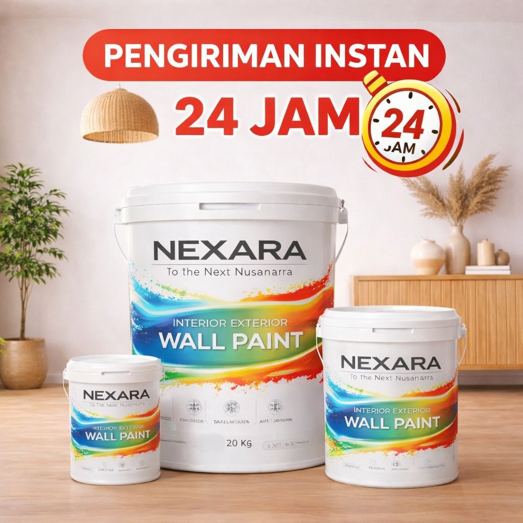 NEXARA Cat Tembok 20kg Premium Interior Exterior – Warna Elegan, Tahan Lama, Anti Jamur & Anti Alkal