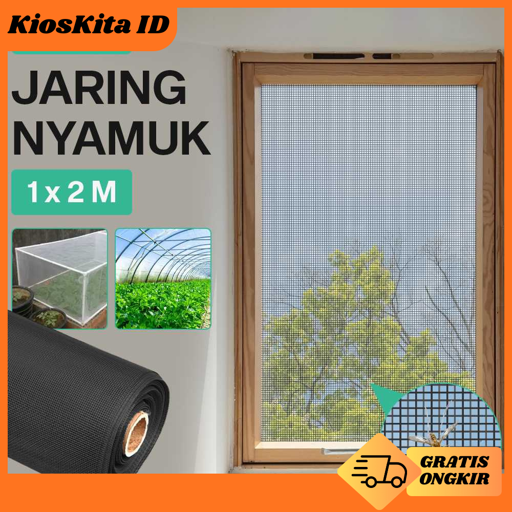 Kasa Nyamuk Jaring Jendela Ventilasi Mosquito Net PP Nano / Kasa Nyamuk Ventilasi