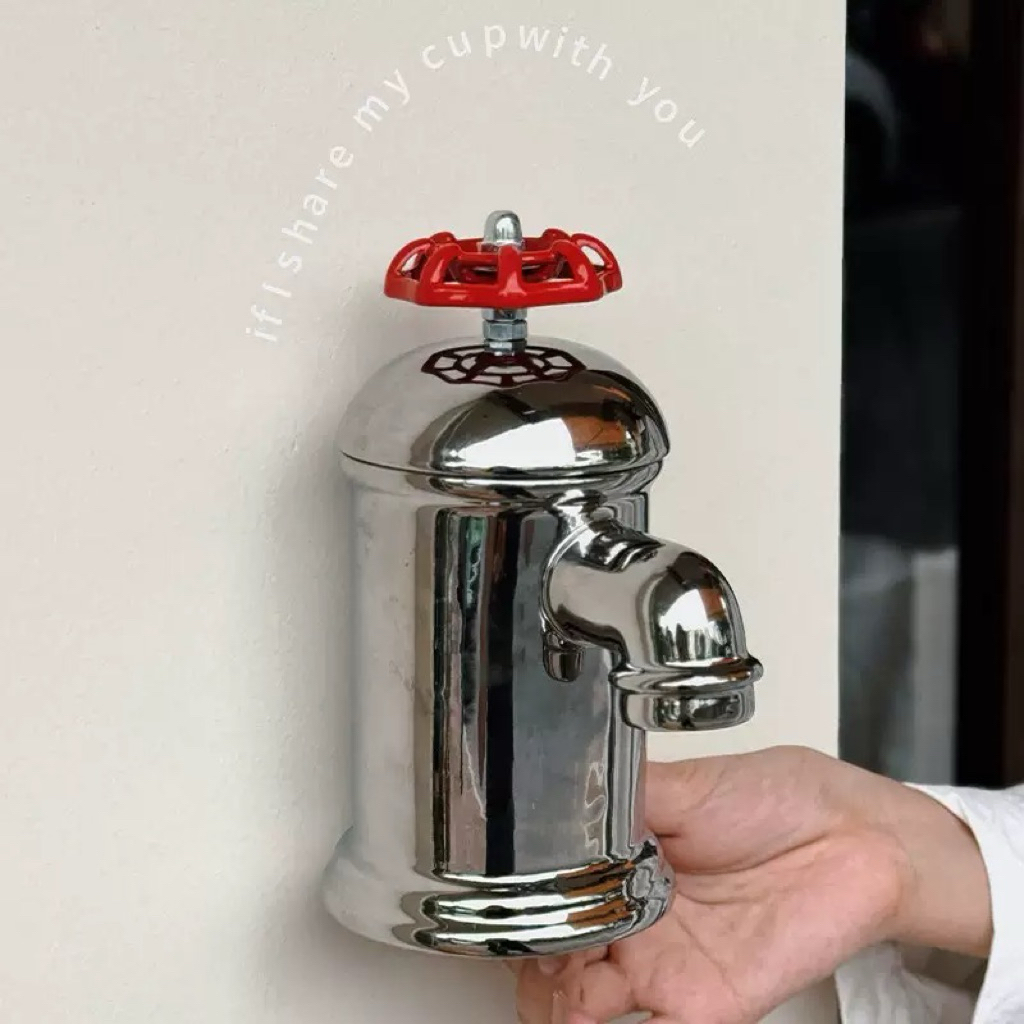 Mug Keramik Kran Lucu dan Unik // Cangkir Kopi