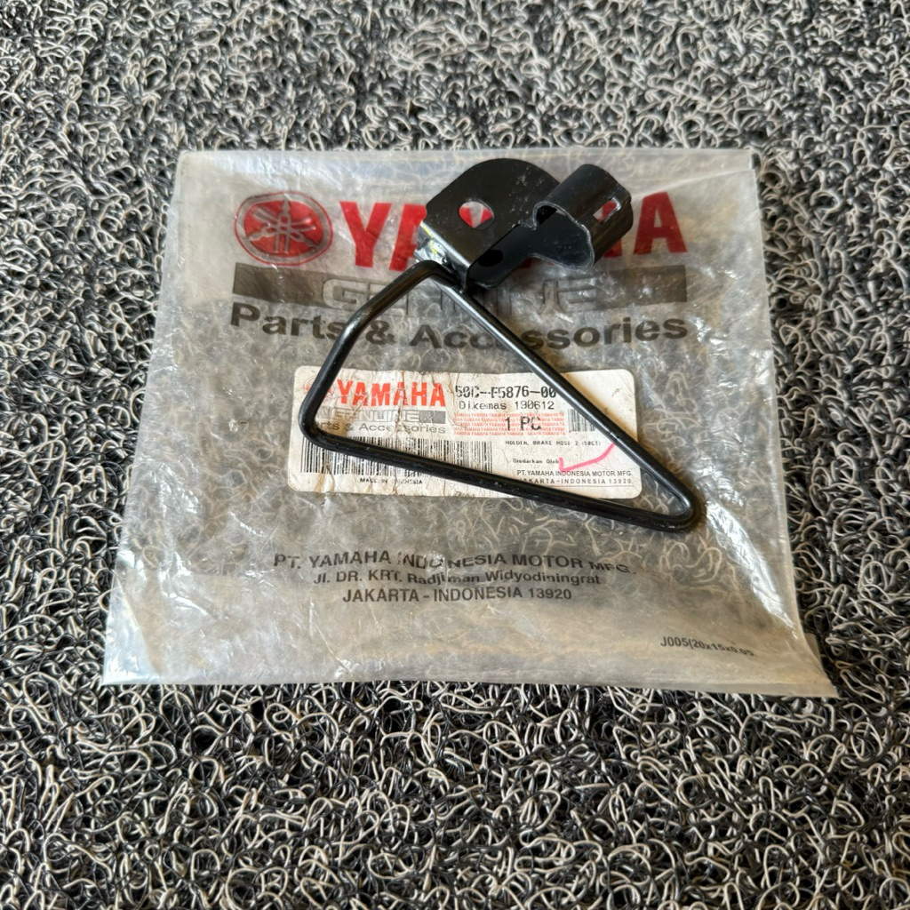 breket kleman holder brake selang rem belakang jupiter mx original yamaha 50C-F5876-00