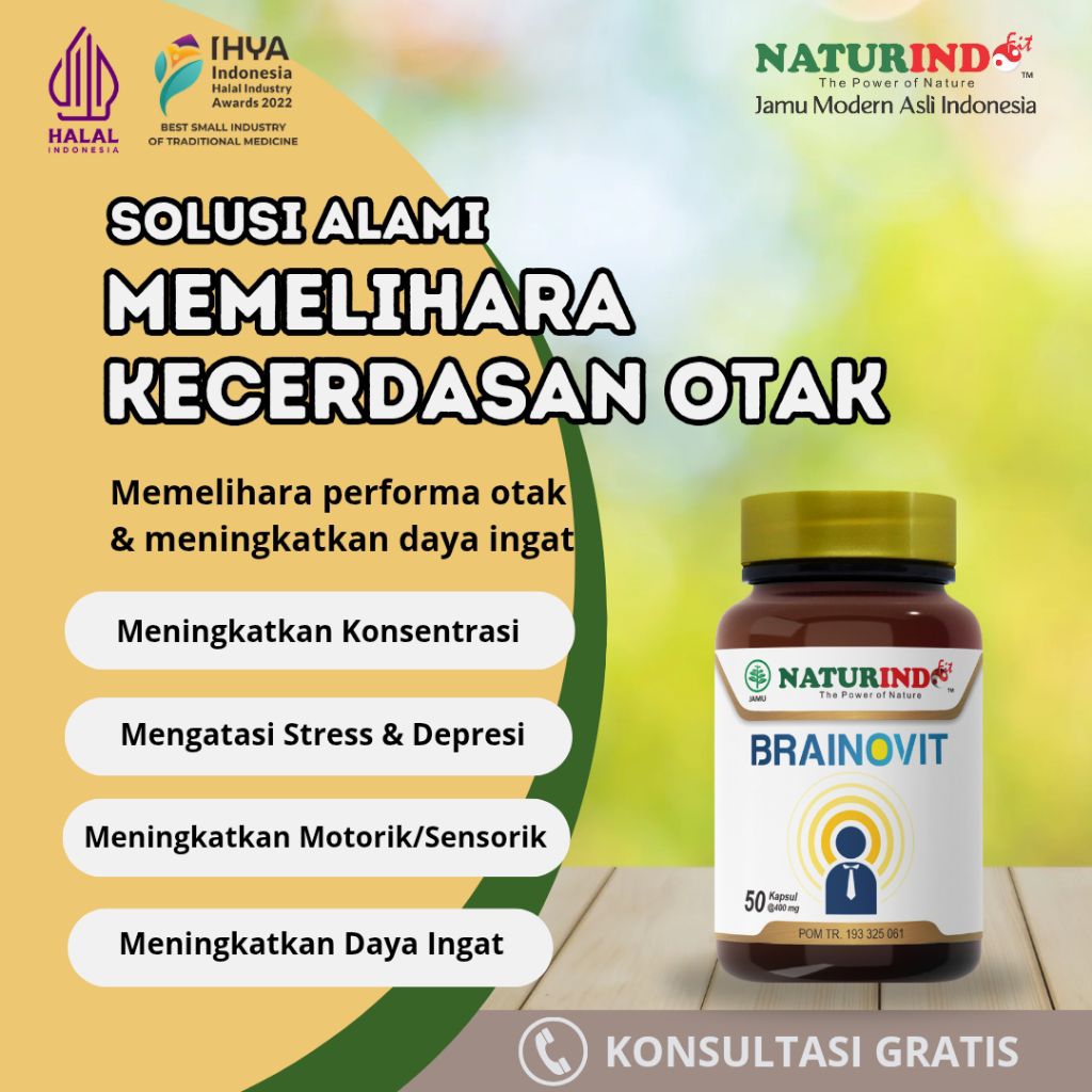 Brainovit Obat Meningkatkan Daya Ingat Fokus Konsentrasi Hiperaktif ADHD