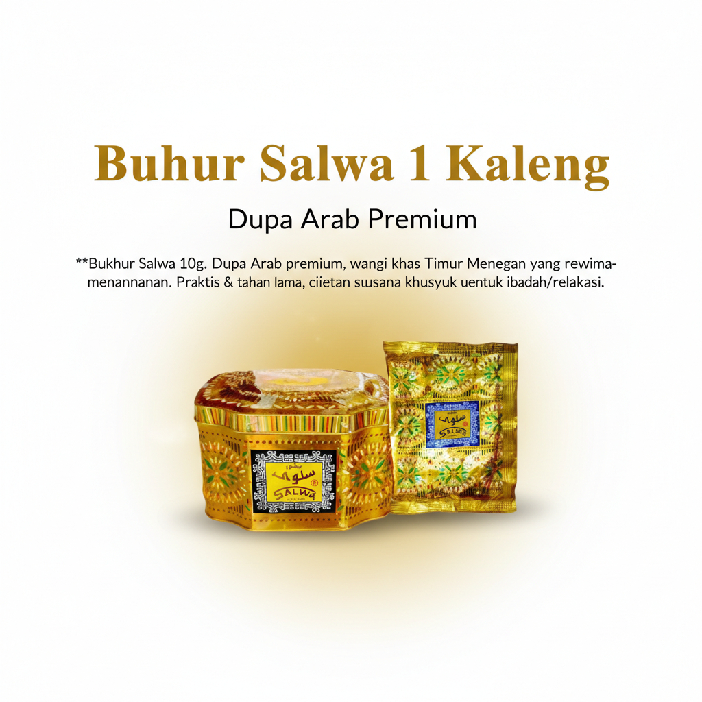 Buhur Salwa Surattih 1 Kaleng 100 Grm Bukhur Salwa Odour Dupa Pengharum Ruangan