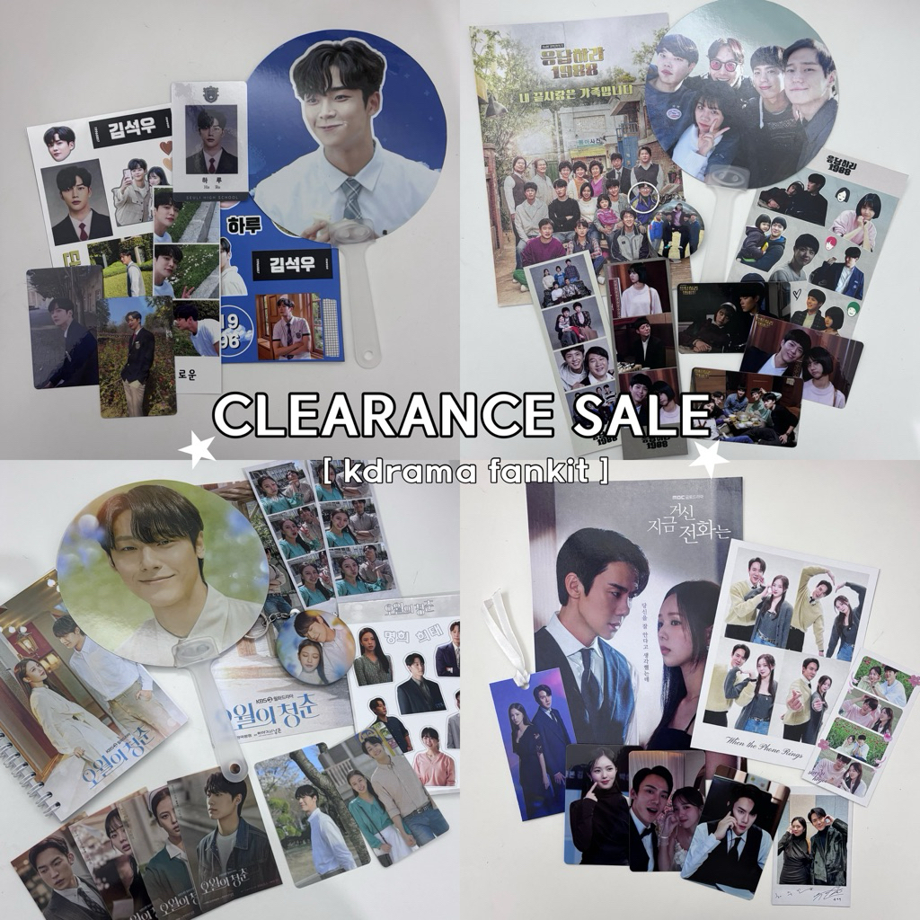 [CLEARANCE SALE] fankit kdrama youth of may extraordinary you when the phone ring reply 1988 moon lo