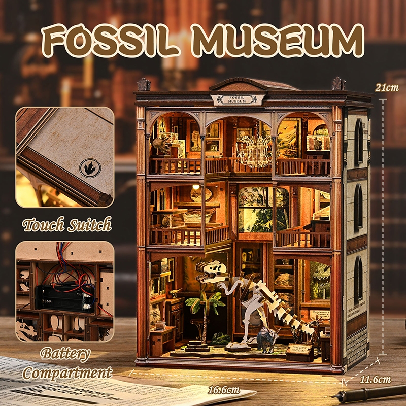 Fossil Museum Book Nook DIY