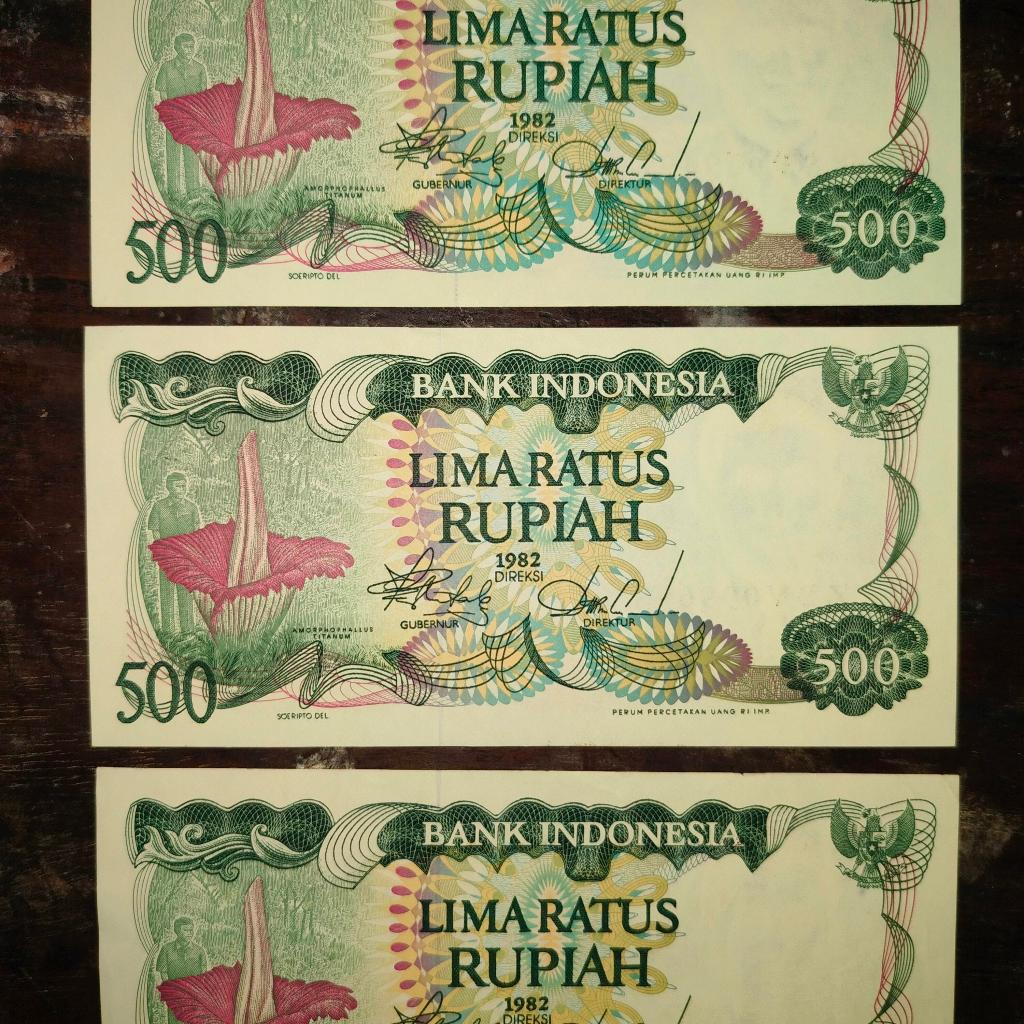 uang kuno 500 rupiah tahun 1982