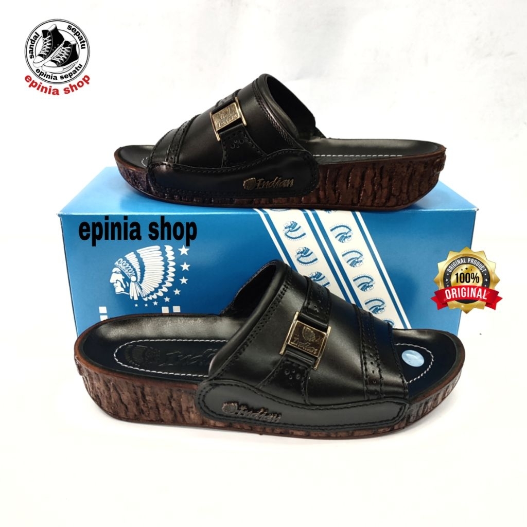 SANDAL KULIT PRIA INDIAN 337-SANDAL INDIAN ORIGINAL NYAMAN KUAT
