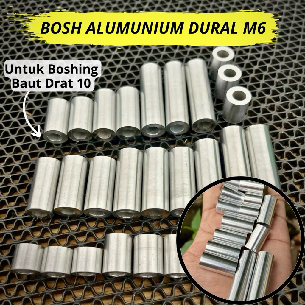 Bosh Ring Alumunium Dural M6 Baut 10 Boshingan Alumunium