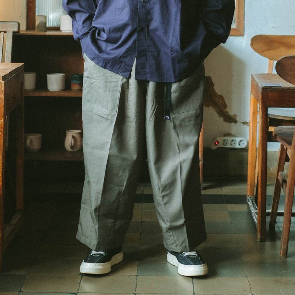 ROAMED RESEARCH - Fatigue Balloon Pants Olive