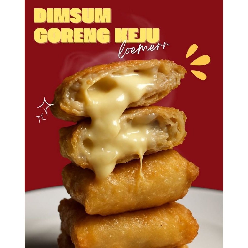 DIMSUM GORENG KEJU LUMER FROZEN ISI 5 / DIMSUM KEJU LUMER