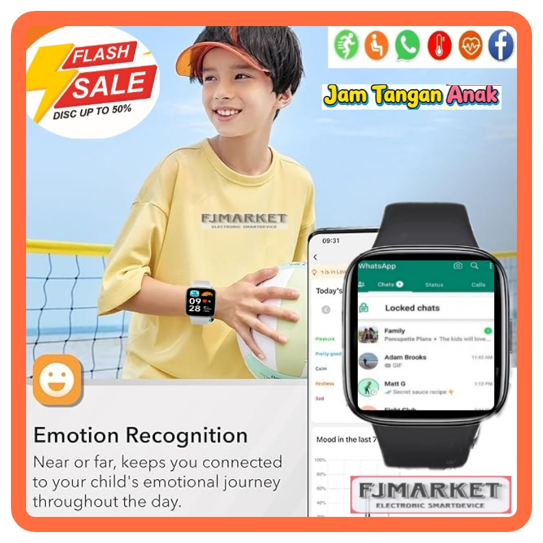 [ PROMO XTRA ] IMOO KIDS SMARTWATCH HP ANAK REMAJA JAM TANGAN ANDROID HP 4G IM00 ANTI AIR BISA WHATS
