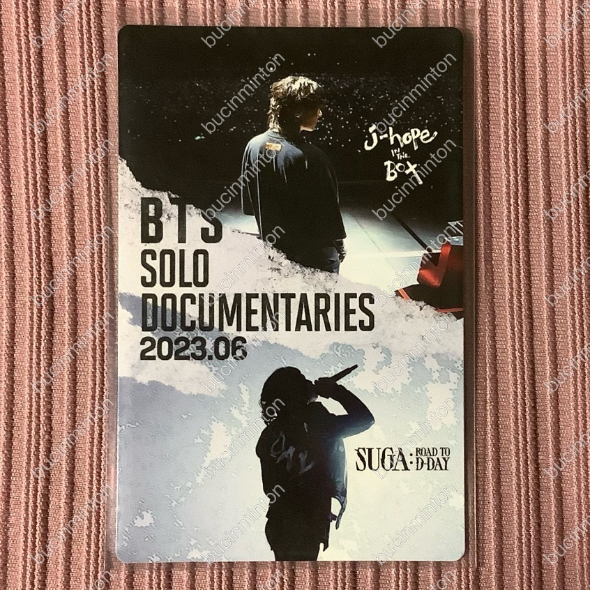 [OFFICIAL] Gift BTS Solo Documentaries Suga Dday Jhope In The Box Photocard Movie Japan