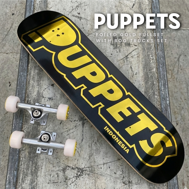 Puppets Skateboard lengkap fullset pro grade various article