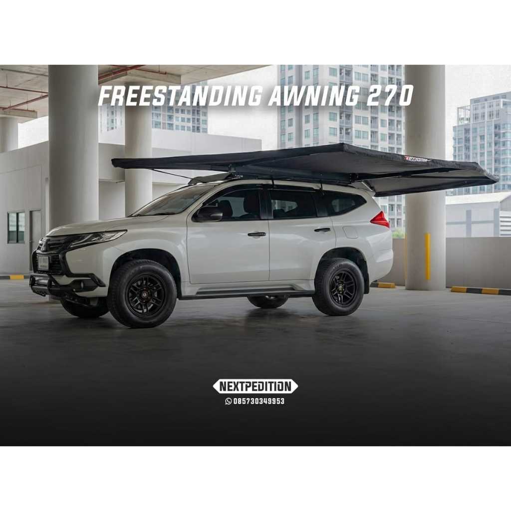 awning 270 alumunium freestanding untuk pajero,fortuner