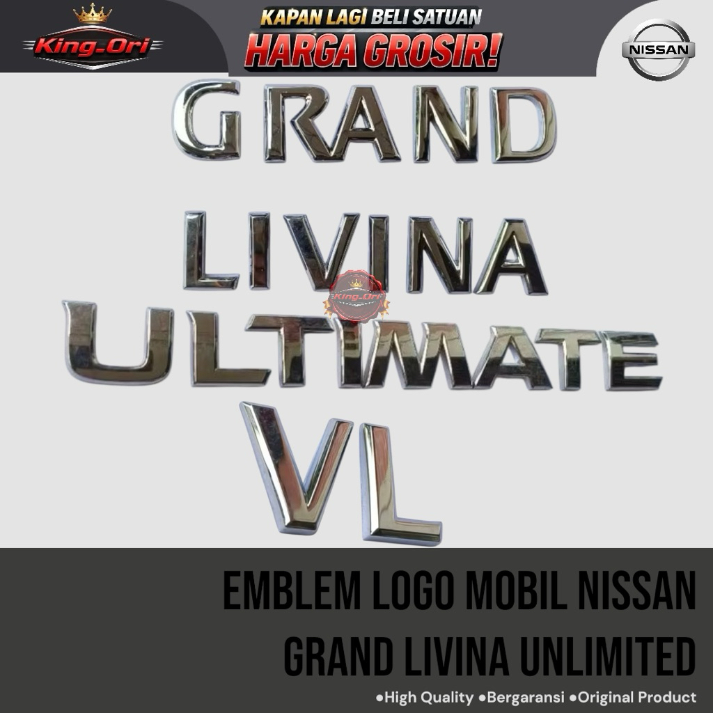 Emblem Logo Mobil Nissan Grand Livina Unlimited Original