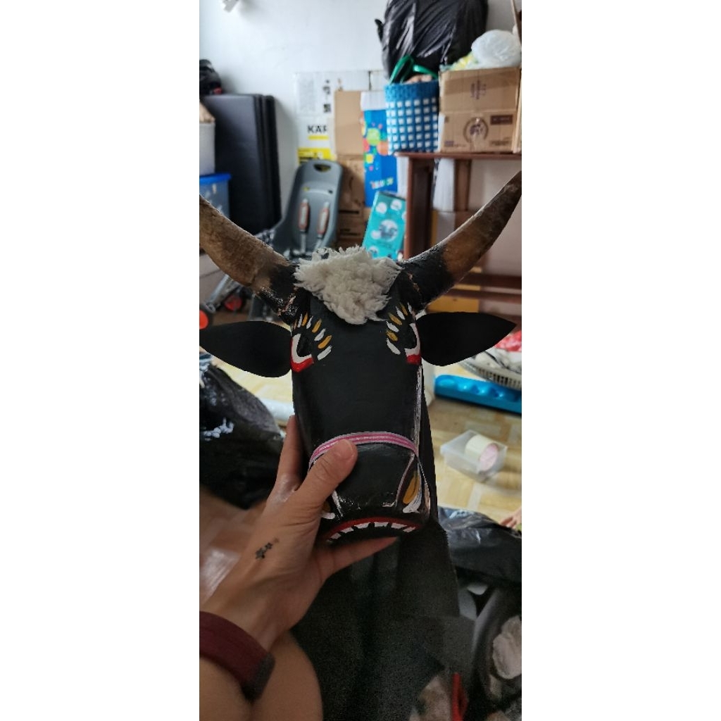 Bantengan kepala sapi untuk anak