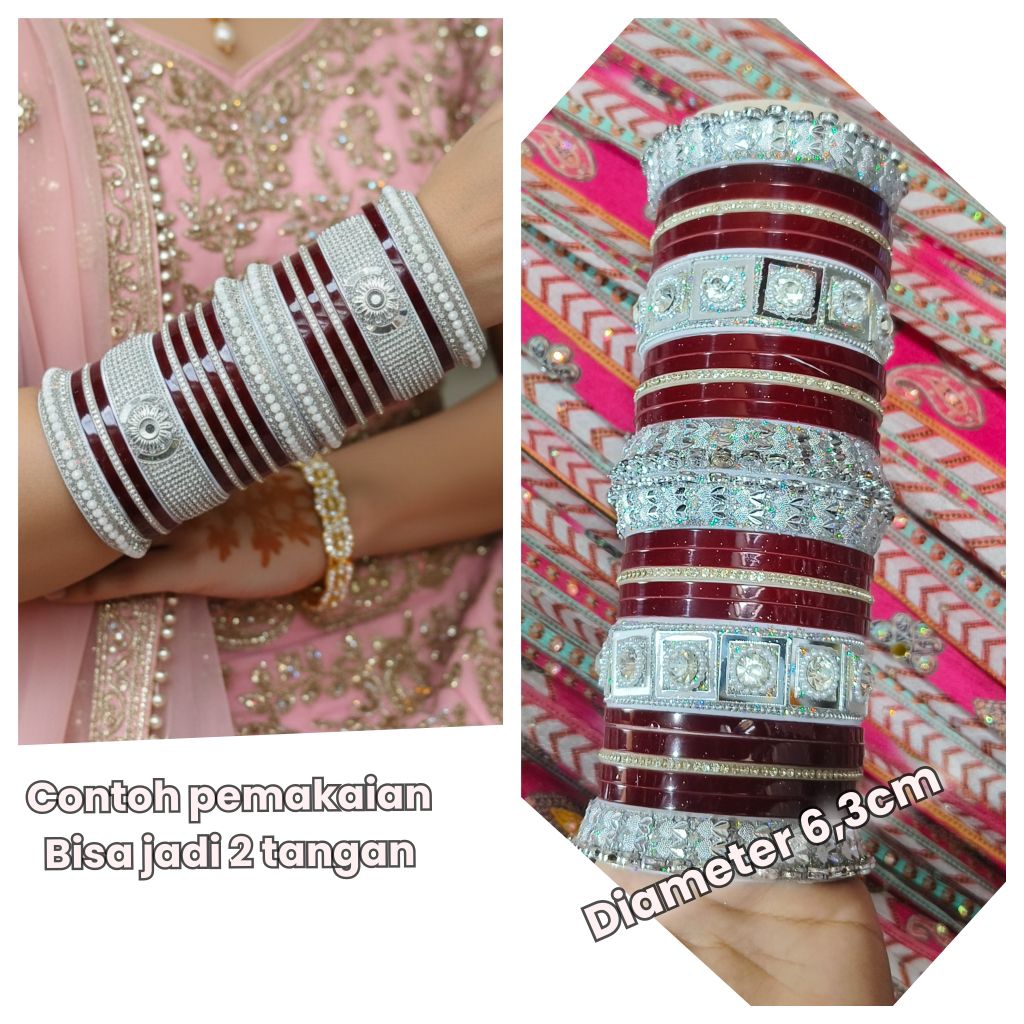 Gelang india wedding, Gelang saree india, gelang keroncong india