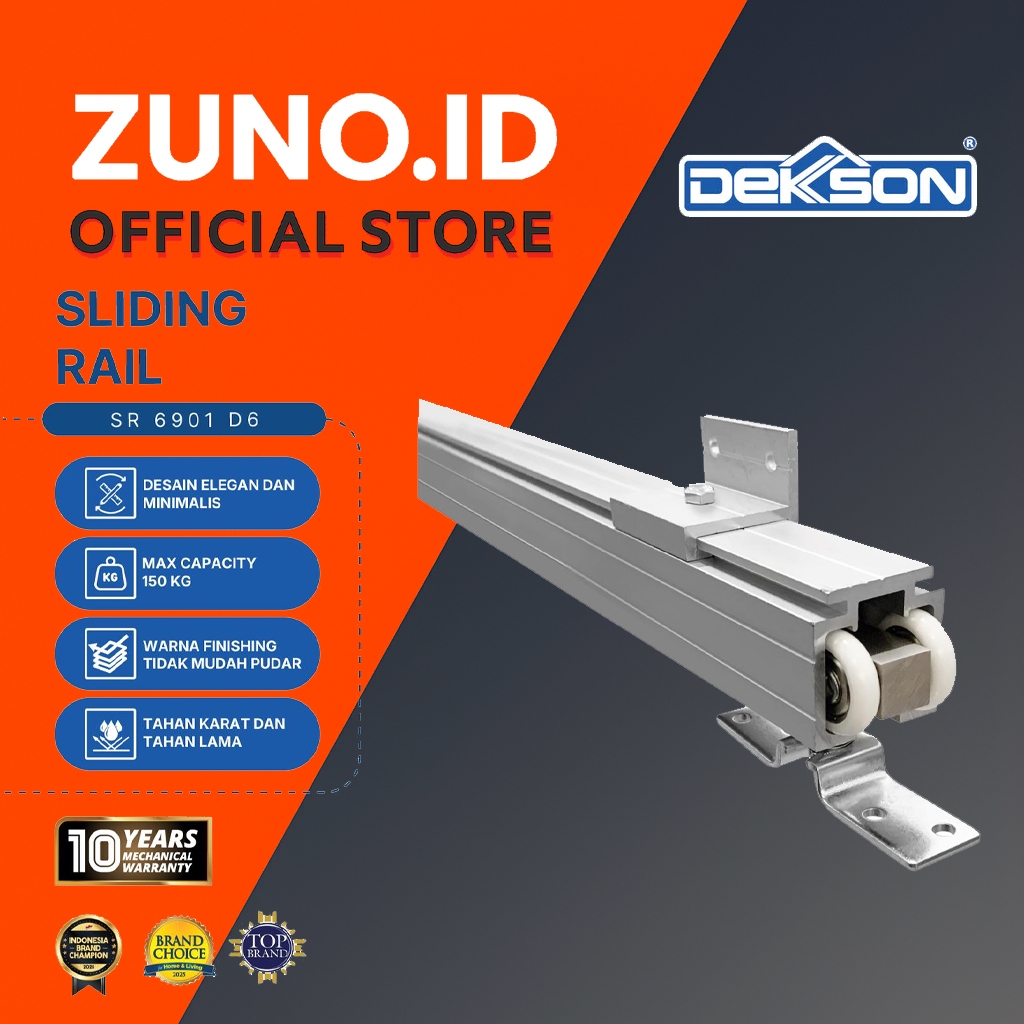 ZunoID DEKKSON Sliding Rel Pintu Geser SR 6901 D6 3M