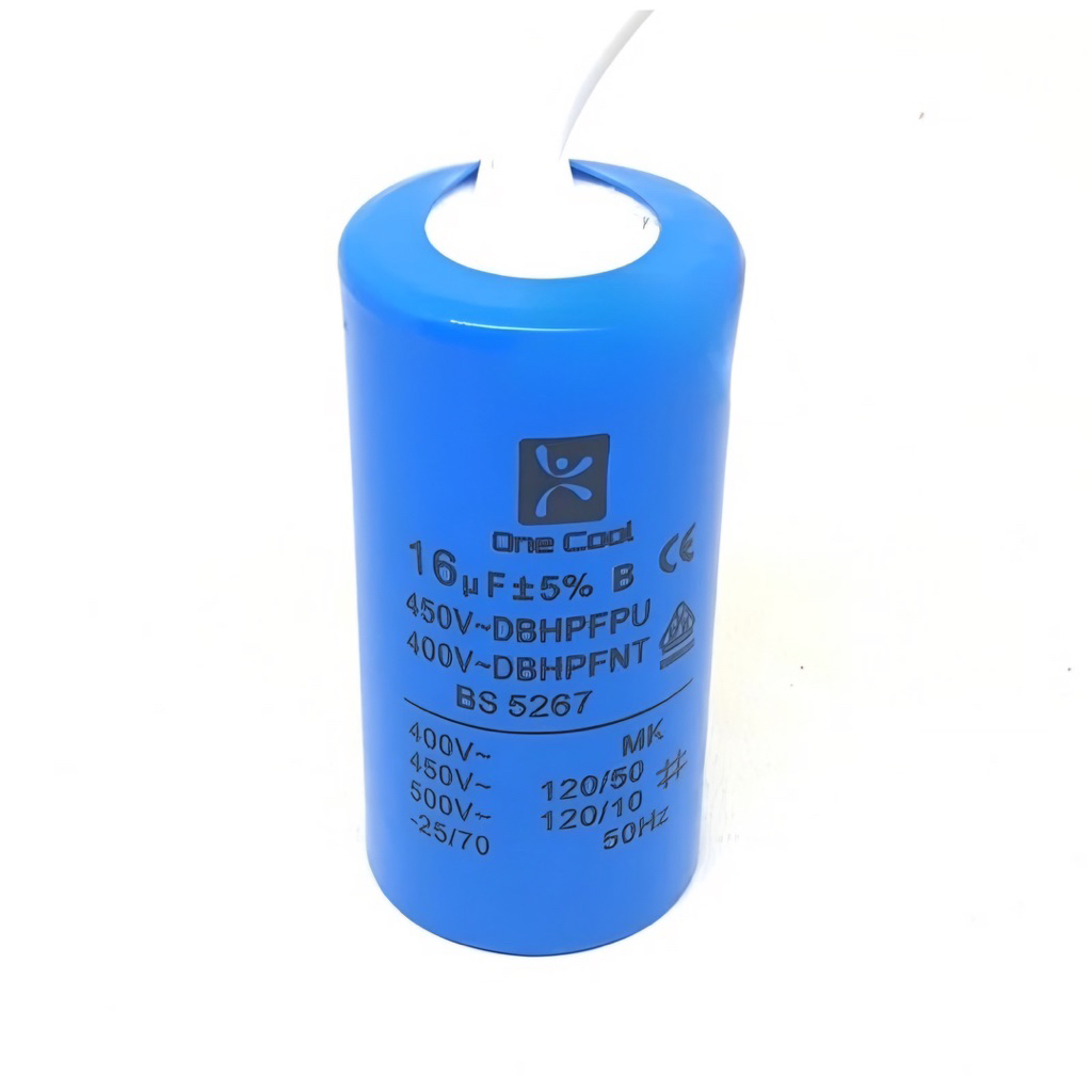 Kapasitor Bulat Mesin Cuci 16 uf - Kapasitor pompa air