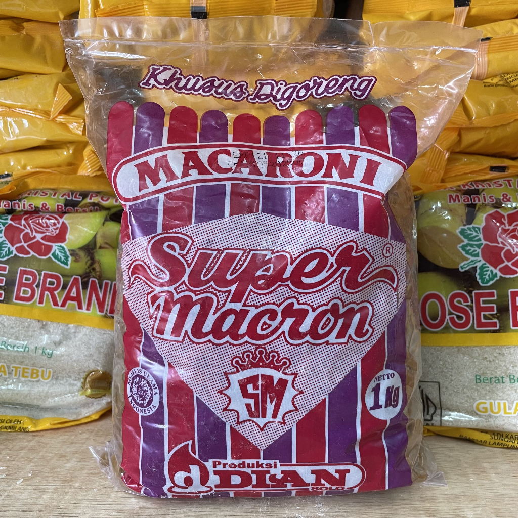 KERUPUK MACARONI MENTAH 1 kg