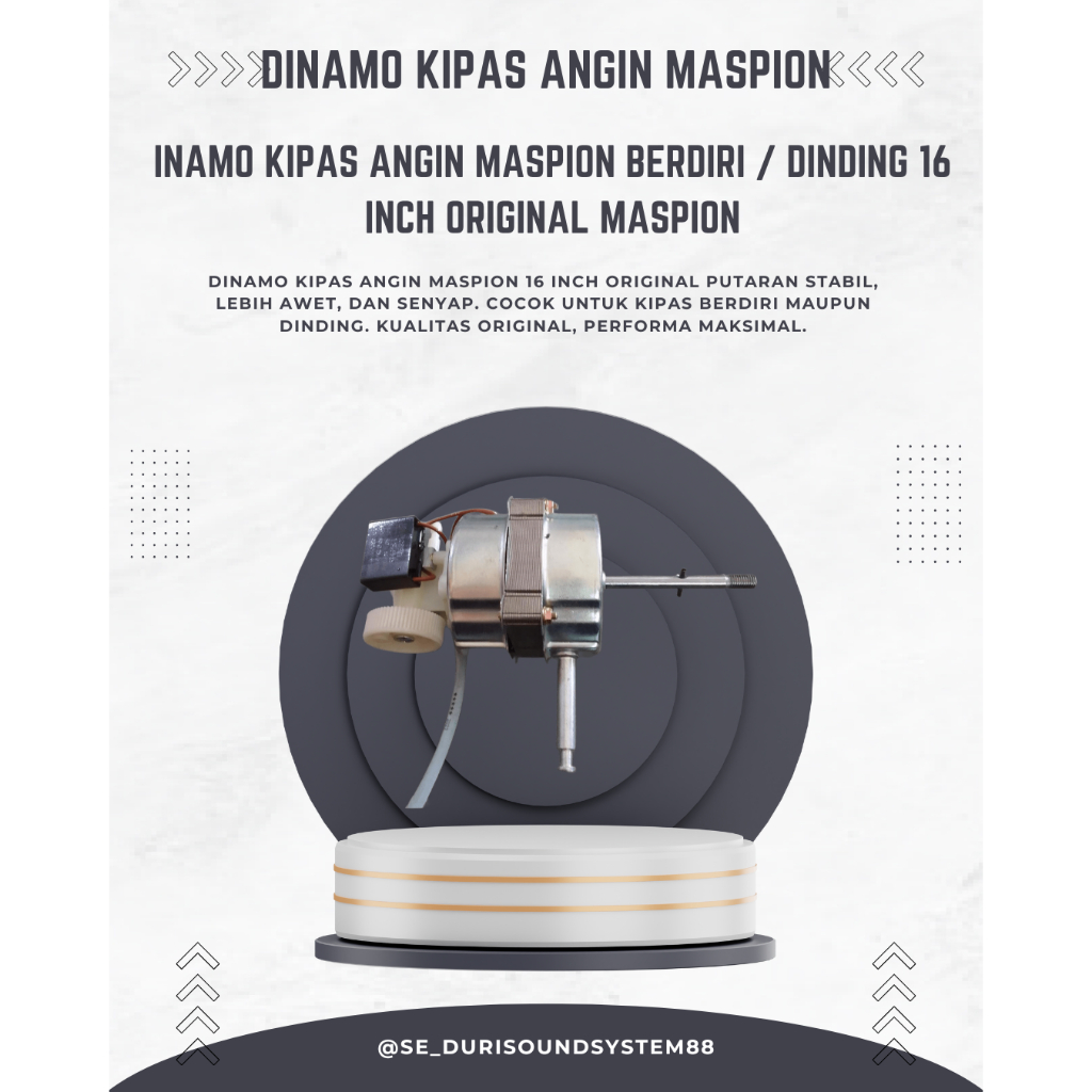 Dinamo Kipas Angin Berdiri Maspion 16 Inch Mesin Kipas maspion 16" Original