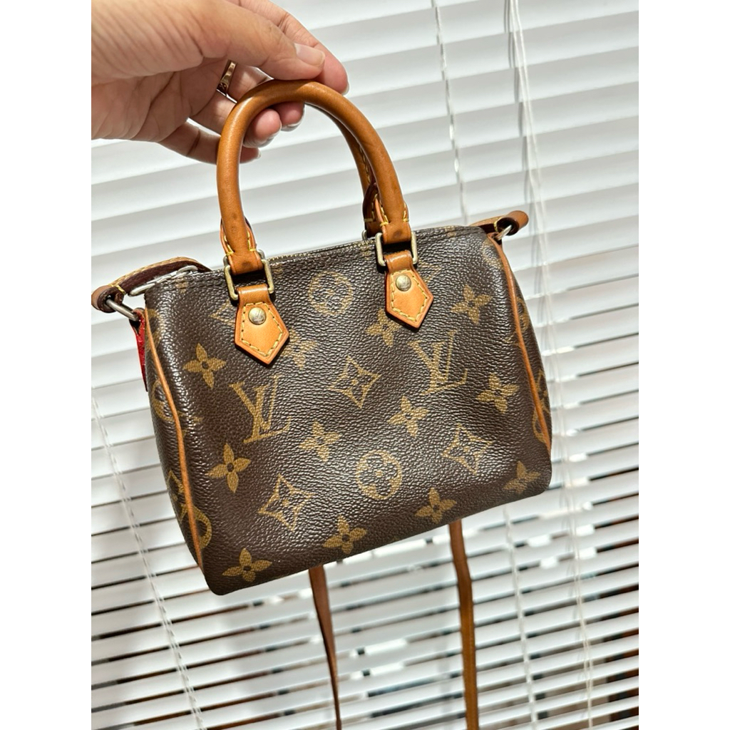 authentic lv speedy nano bag with reconditions
