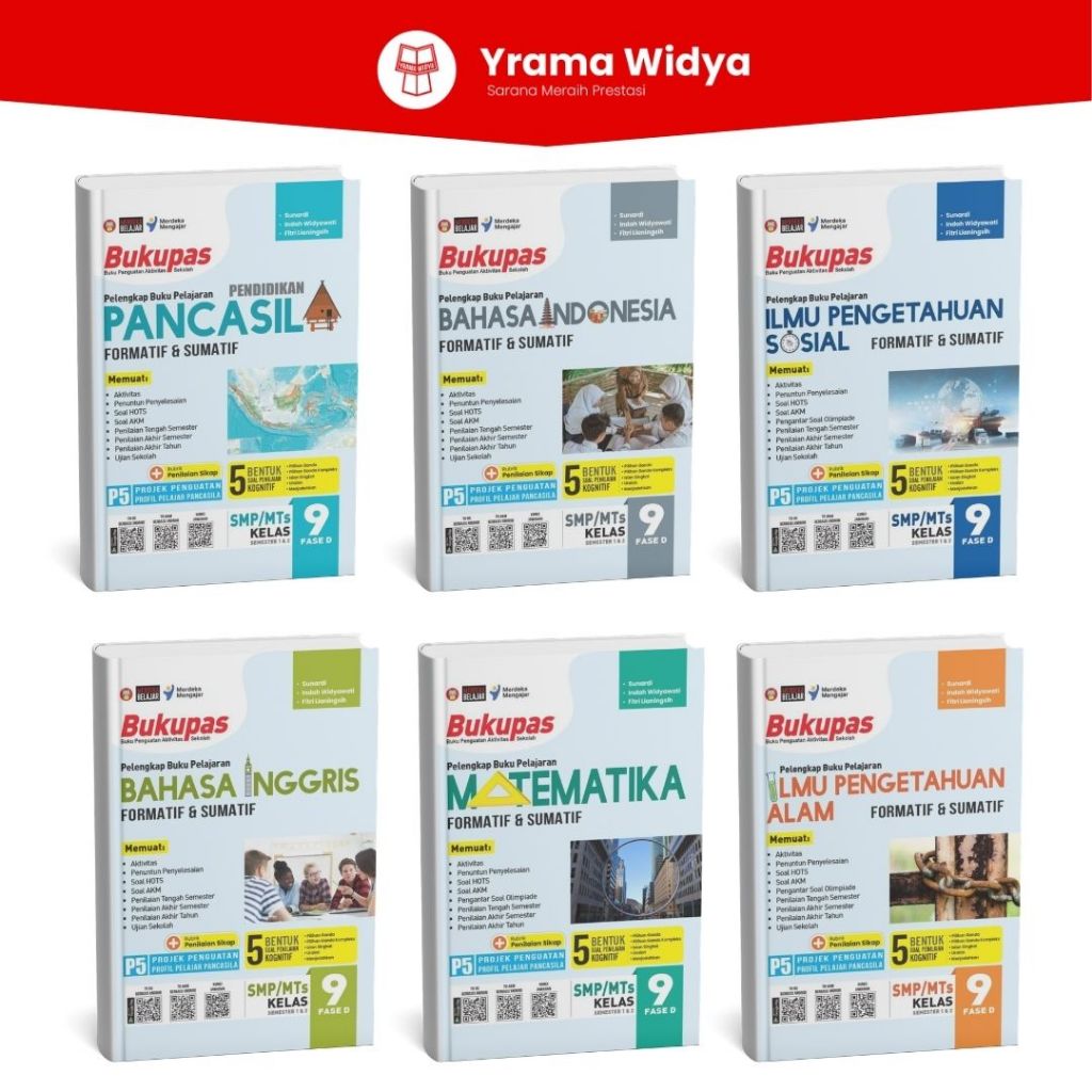 Bukupas Untuk SMP/MTS Kelas 9 (Buku Latihan Soal Kurikulum Merdeka)