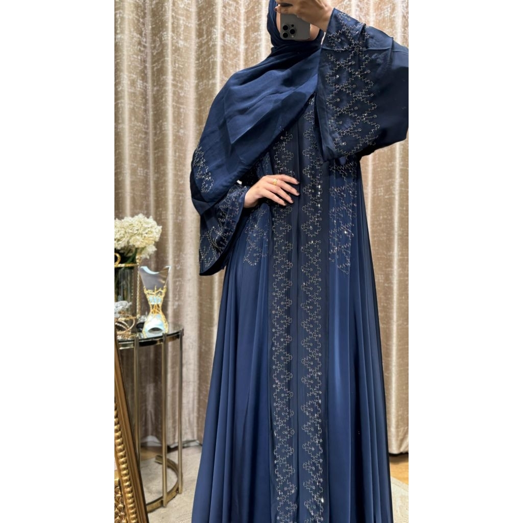 ABAYA DUBAI / ABAYA RUMAN NAVY