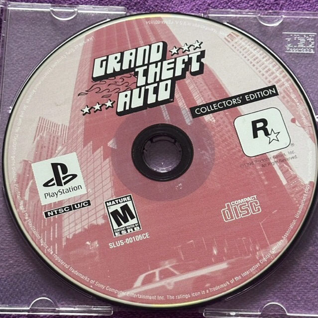 kaset ps1 original us Set gran theft auto collector edition + gta mission pack