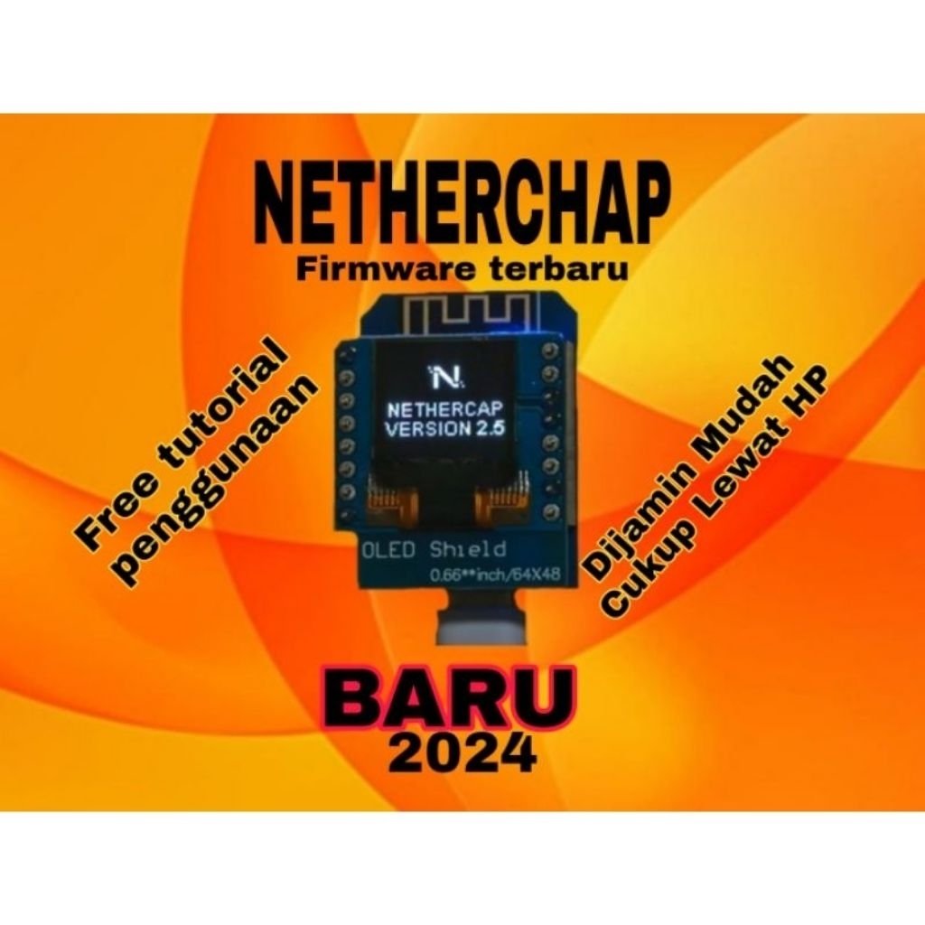 Mini OLED Wifi Nethercap Siap Pakai - Deauther & Eviltwin, Mudah Digunakan v2026
