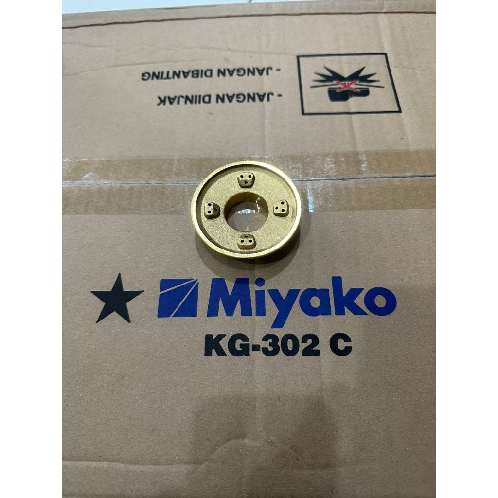 Burner KOMPOR Gas Miyako 302C Original 100% BAWAAN PABRIK / Kuningan kompor KG302C KG-302C KG 302C