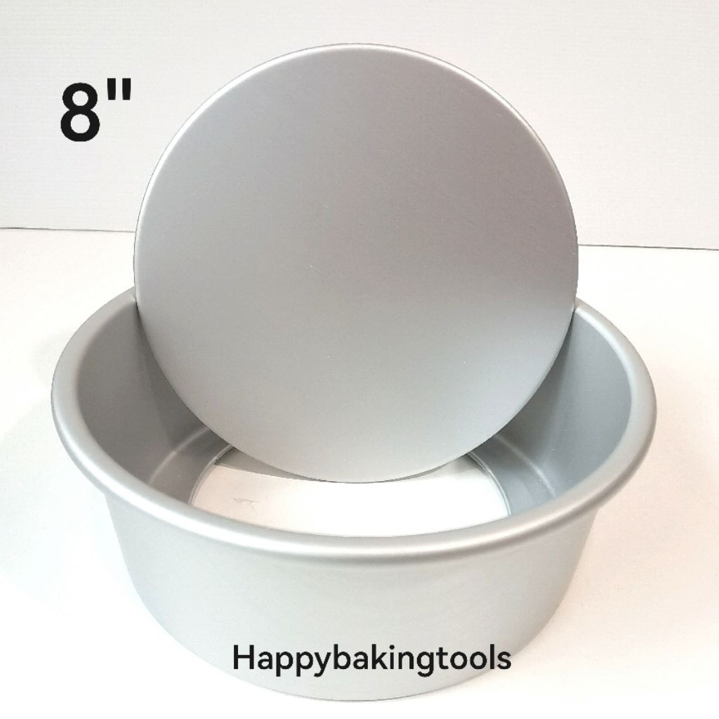 Loyang kue bulat 8" bongkar pasang, Baking cake removable bottom 8" kitchenware, Loyang alumunium bu