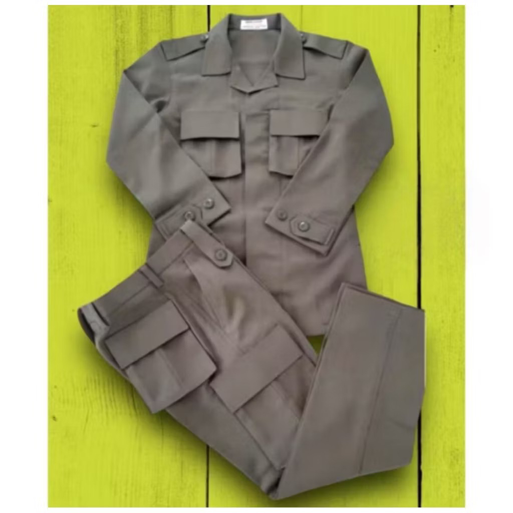 SERAGAM PDL POL PP POLOS BERBAHAN LUSTER.