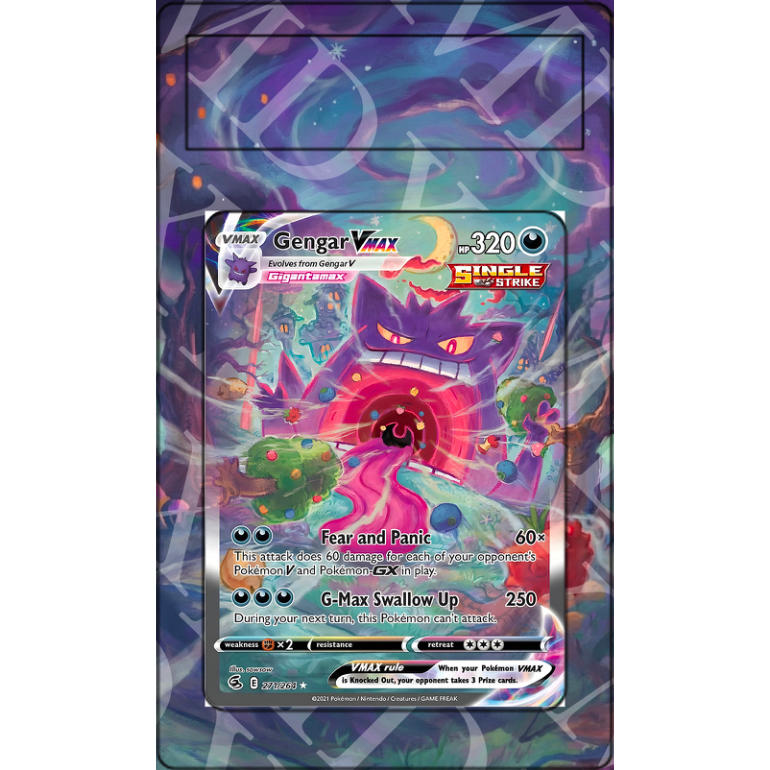 Gengar VMAX #271 Pokemon Fusion Strike (Extended Art)