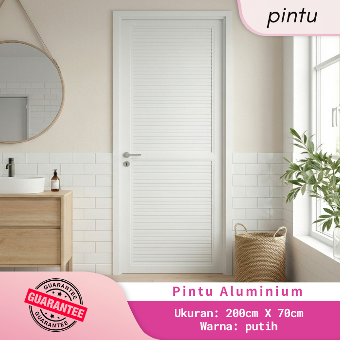 PIINTU KAMAR MANDI FULL ALUMUNIUM / PINTU WC PUTIH