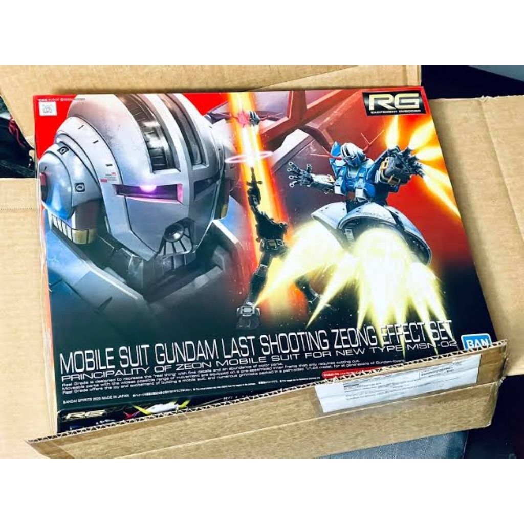 Gunpla RG Zeong Last Shooting Ver Ori Bandai Segel