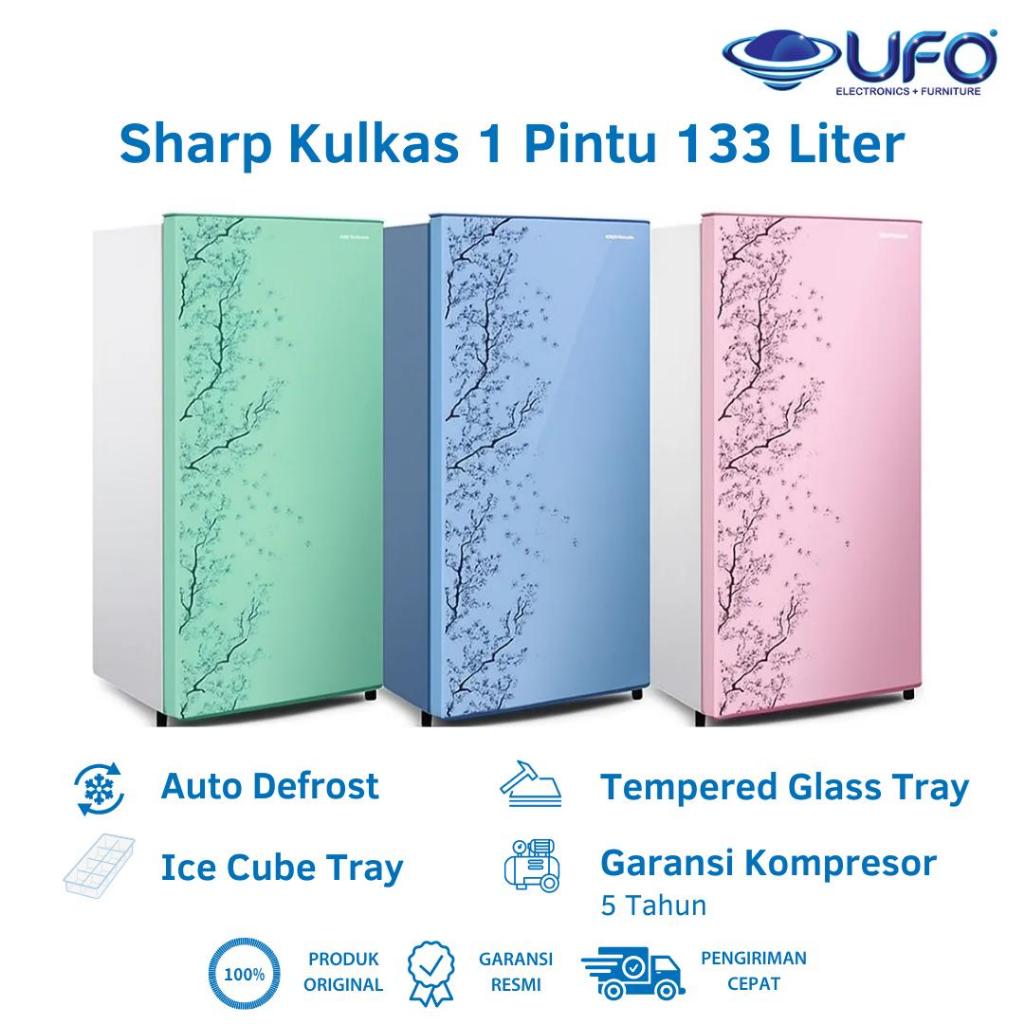 Sharp Kulkas 1 Pintu 133 Liter SJN162DS Series