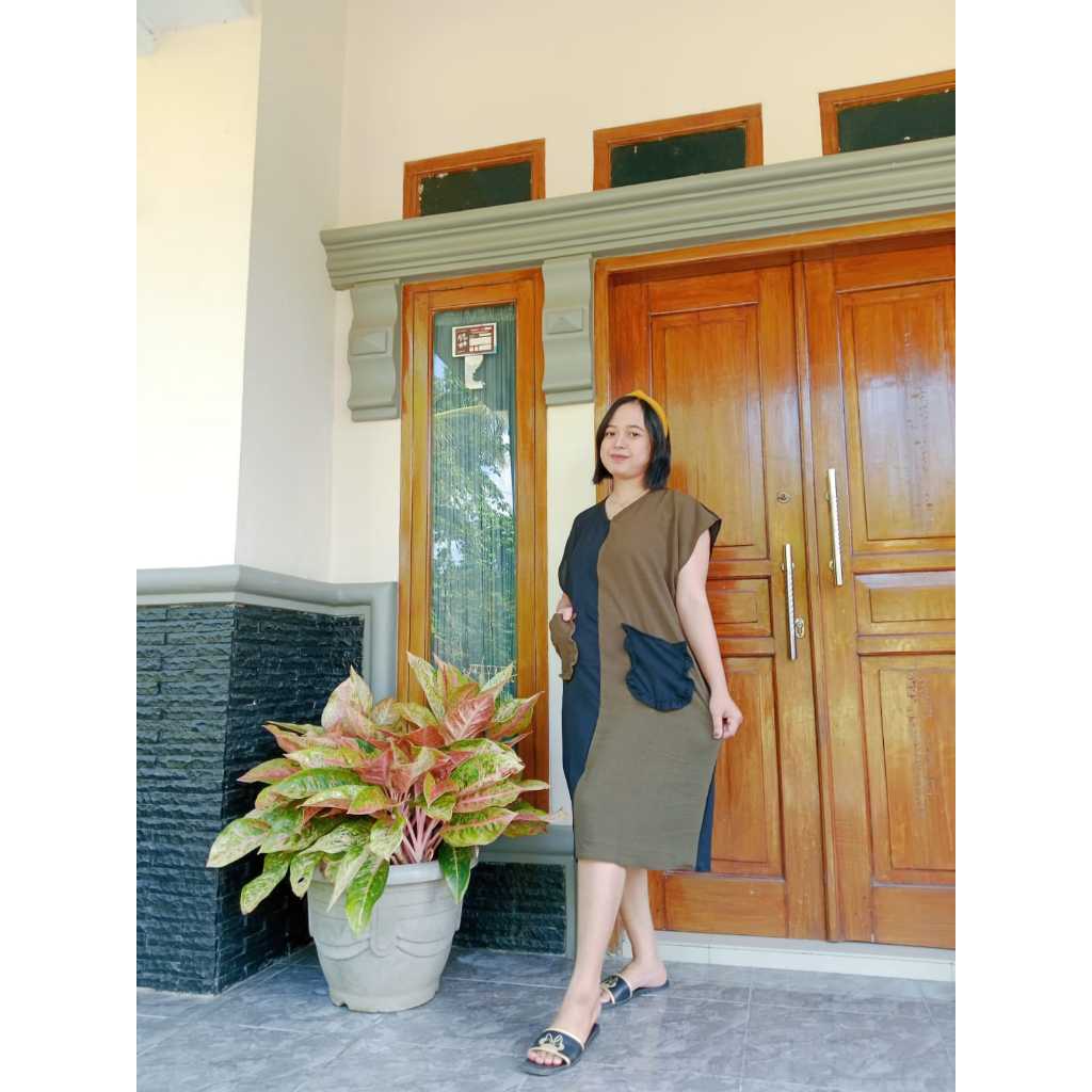 Daster kekinian terbaru 2026 dress korean style wanita remaja jumbo bumil
