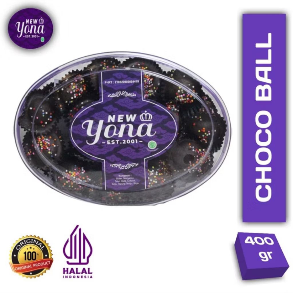 Yona Cookies Choco Ball 400gr | Kue Kering Cimahi | Same Day