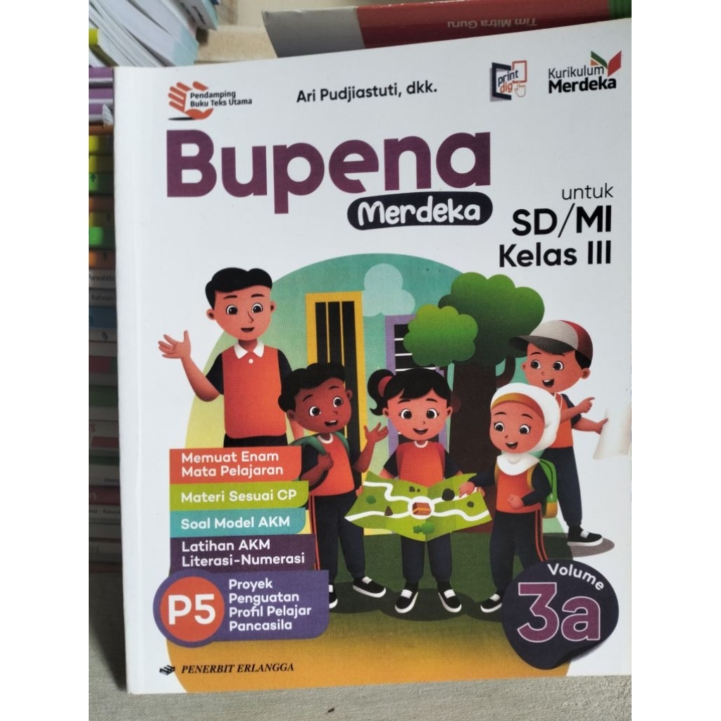 buku bupena p5 kelas 3A Erlangga
