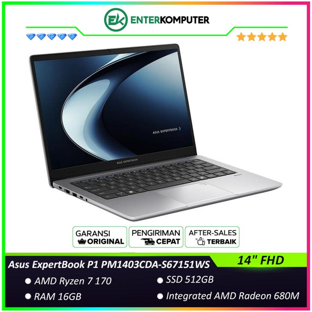 Asus ExpertBook P1 PM1403CDA-S67151WS - Ryzen 7 170 RAM 16GB