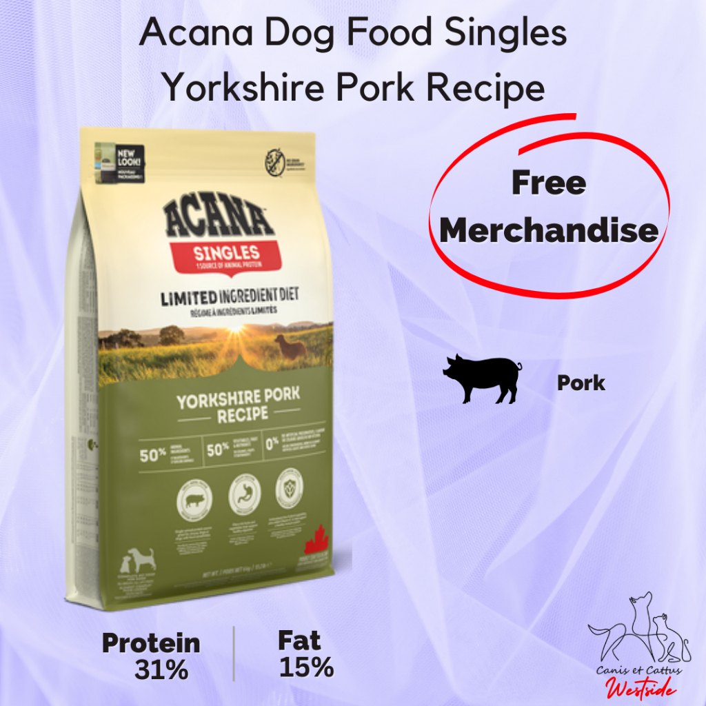Acana Singles Formula Yorkshire Pork 6 kg (Dog Food)