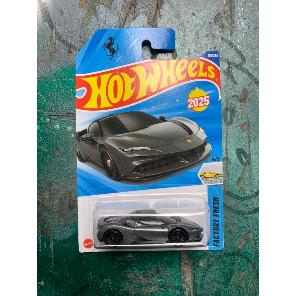 Hot wheels Ferrari SF90 Hot Wheels Abu-abu